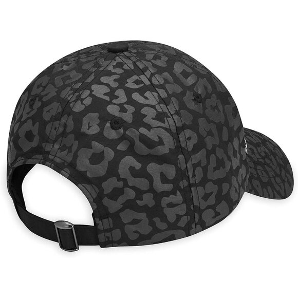 Women's Leopard Black Classic Fitness Running Ponytail Quick-dry Sweatband Hats - Picture 2 of 9